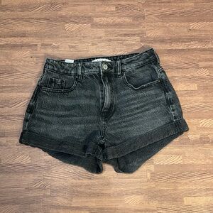 PACSUN BLACK MOM JEAN SHORTS SIZE 25